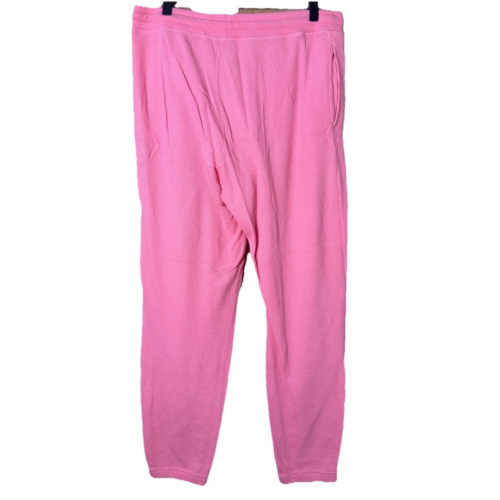Aritzia TNA Pink Waffle Loungewear Set Pajamas Casual Size Large EUC - Picture 5 of 7
